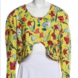 Hache floral crop top